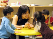 students talking and listening